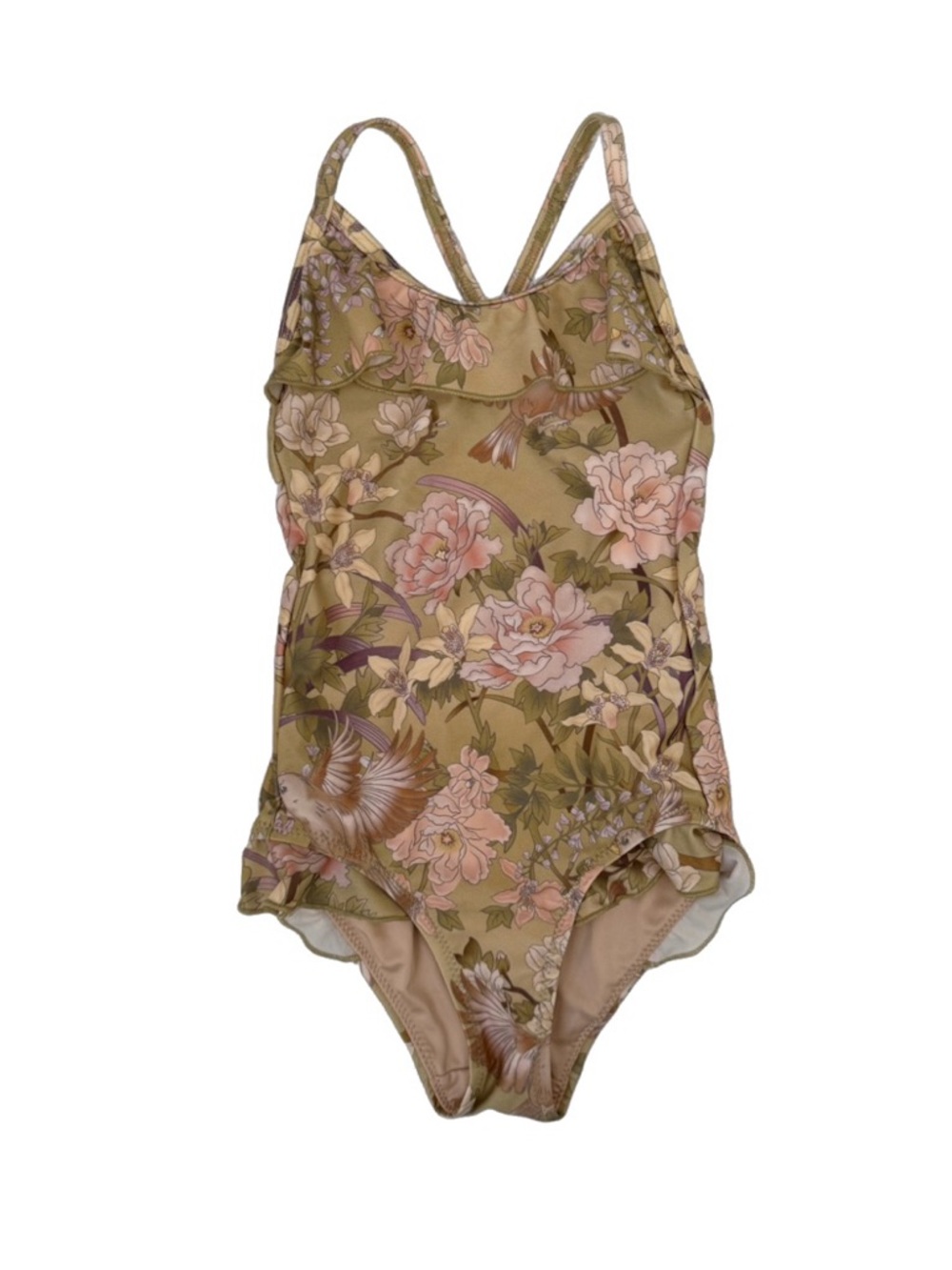 Spell & The Little Gypsies Floral Ruffle One-Piece Swimsuit 12mo